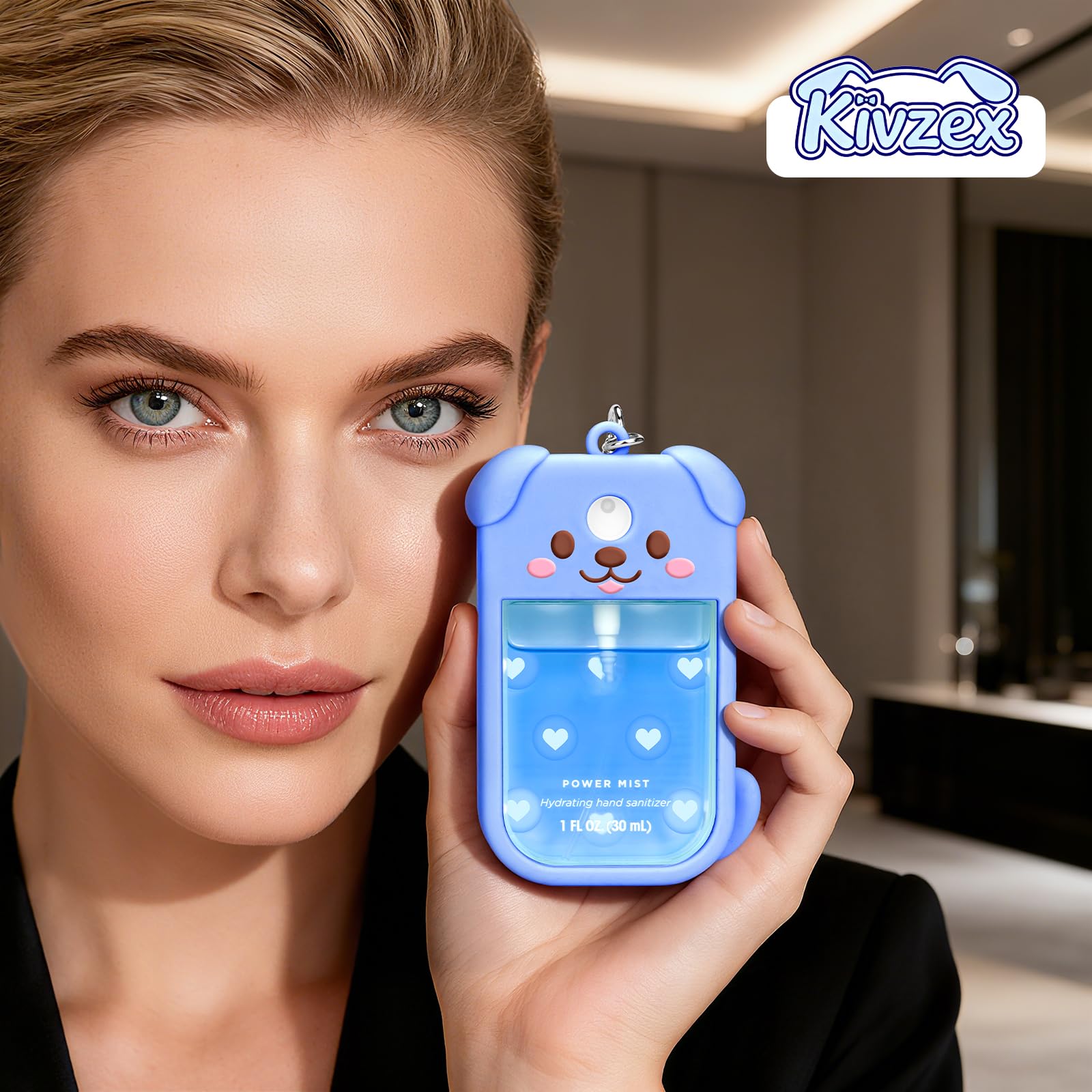 Kivzex case keeps Touchland spray accessible on the go.