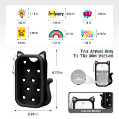 Kivzex cat silicone case back with charm holes offering customization options