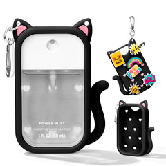 Kivzex cat silicone case on Touchland Power Mist front view for secure carry