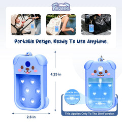 Kivzex dog design with charm slot for personalization.
