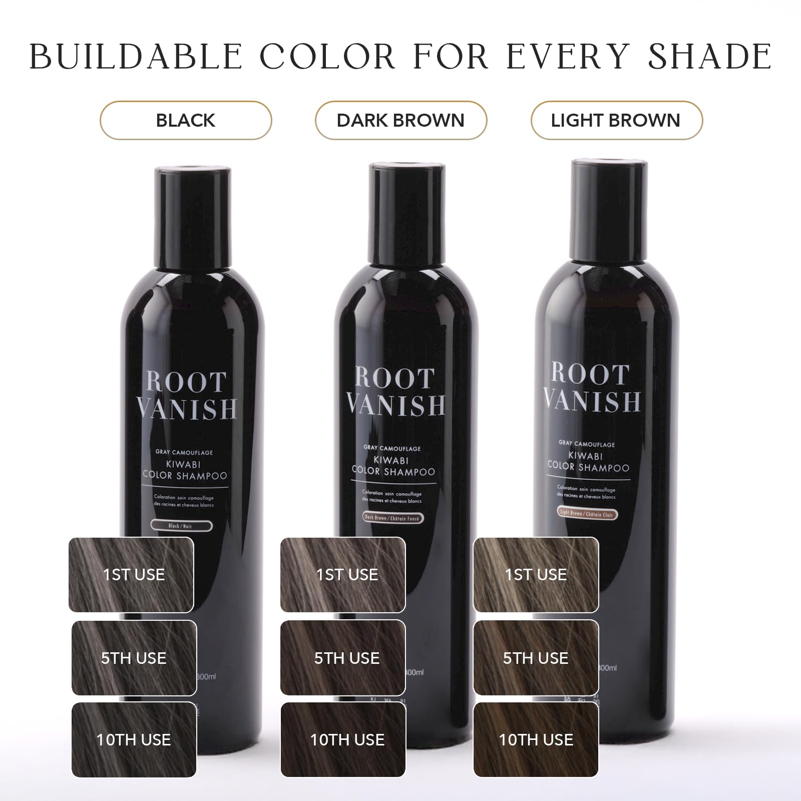 KIWABI Hair Color Shampoo features 31 botanicals and 4 natural oils
