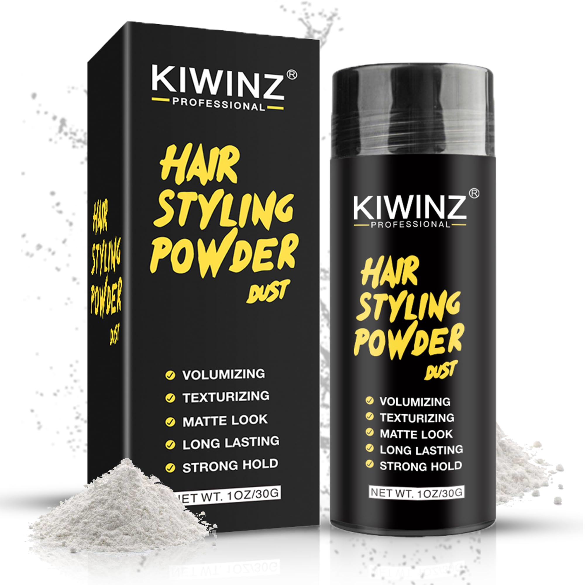 Kiwinz Professional Hair Styling Powder bottle pour for instant texture