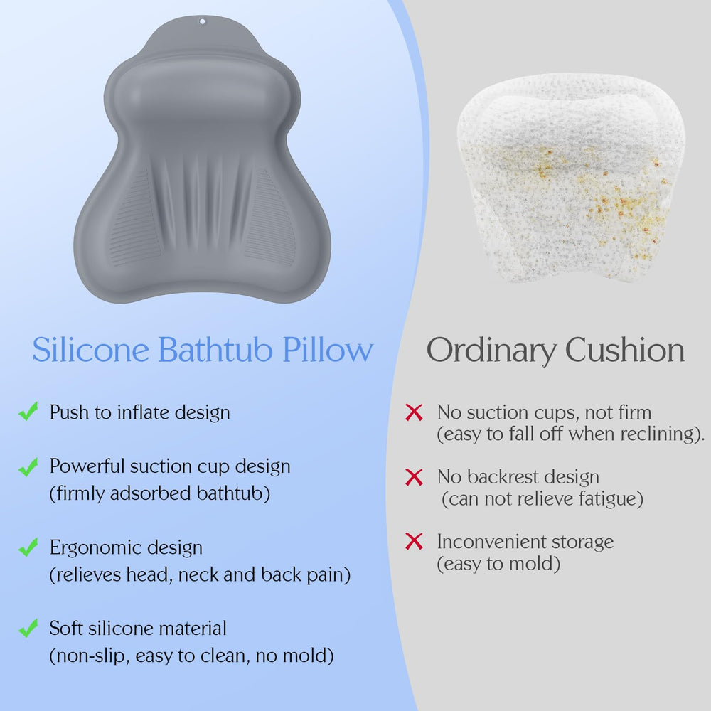 kixcvdm tub pillow quick and easy to rinse and dry