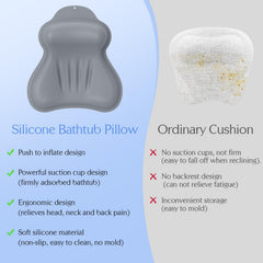 kixcvdm tub pillow quick and easy to rinse and dry