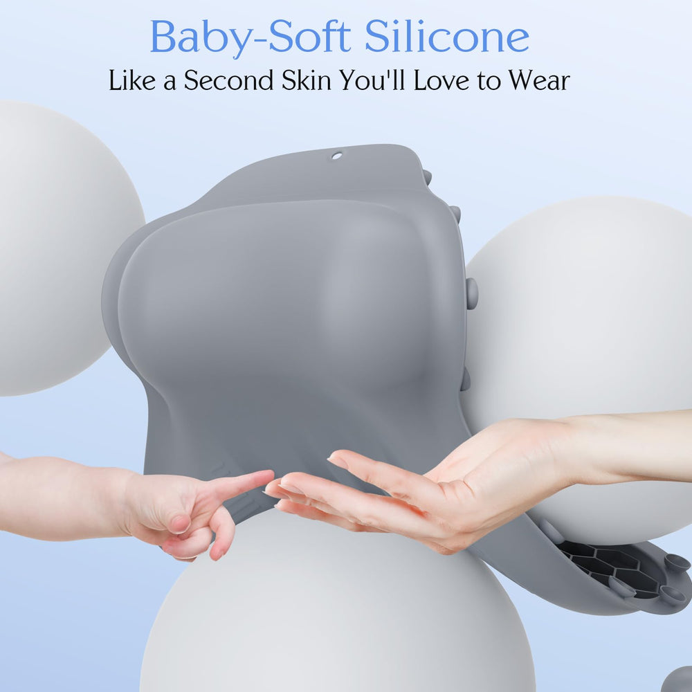 kixcvdm gray silicone pillow complements any bathroom style