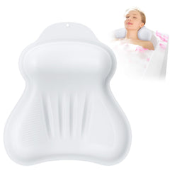 Kixcvdm silicone bath pillow with original airbag showing adjustable head support for a relaxing soak