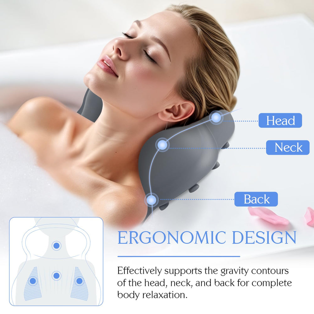 kixcvdm silicone pillow offers skin-friendly comfort during long soaks