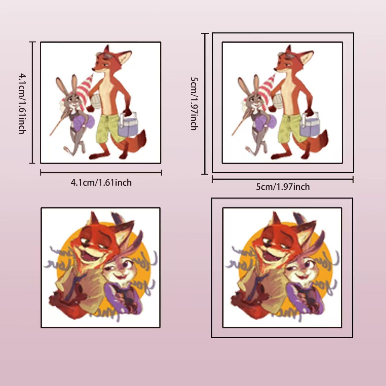 KKOND Zootopia2 tattoo characters for vibrant party fun.
