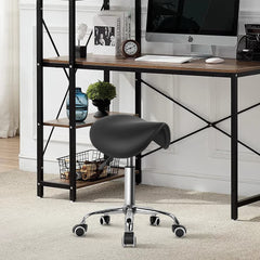 KKTONER saddle stool with 360 swivel enables easy positioning during treatments