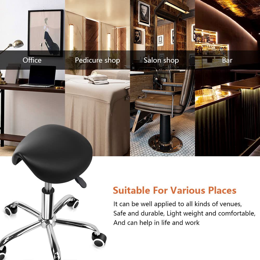 KKTONER easy assembly saddle stool installs in minutes