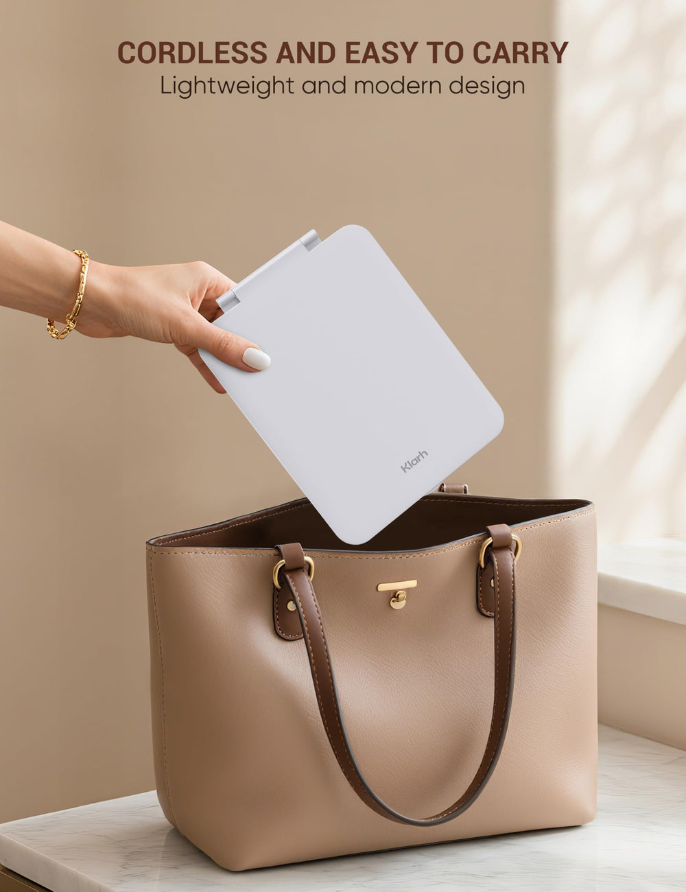 klarh travel makeup mirror lightweight at 1 lb for easy travel