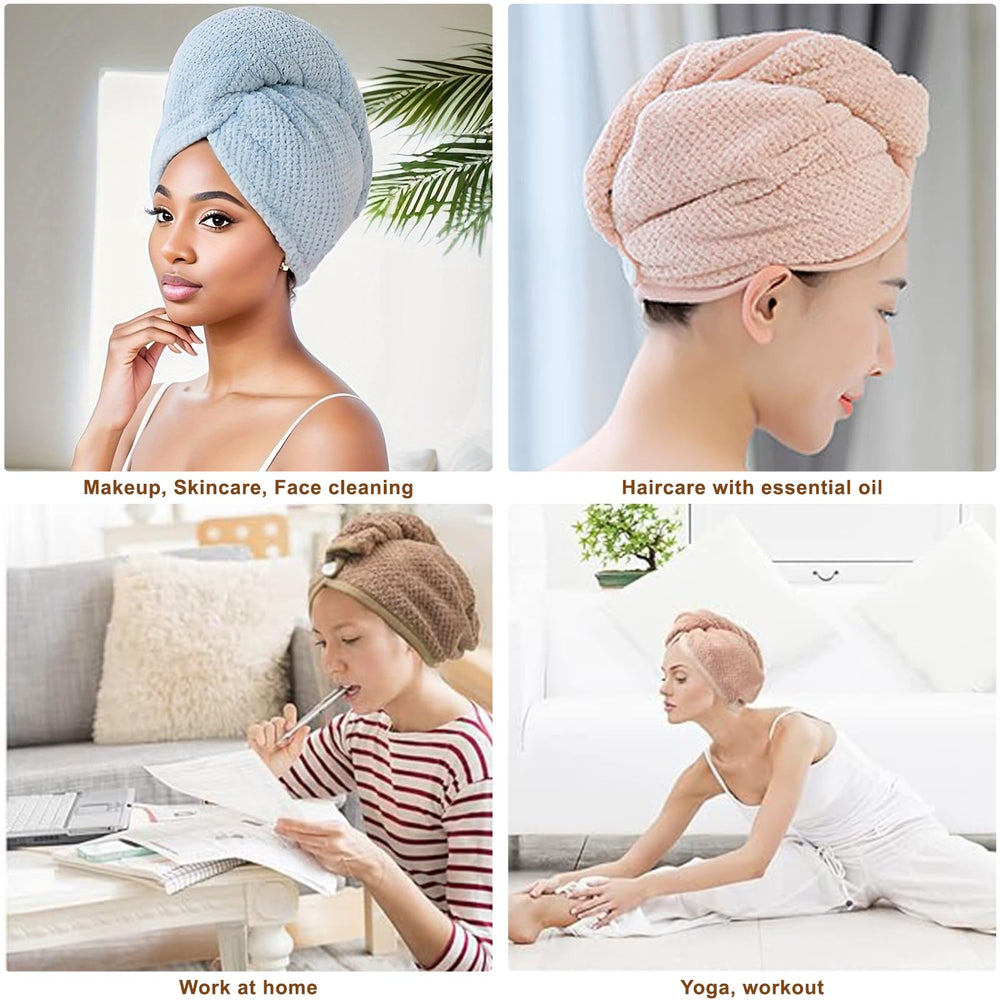 Kldnkig regalo práctico de 5 turbantes para cabello