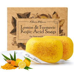 KlearBloom barra jabon limon curcuma: exfoliacion suave y tono uniforme