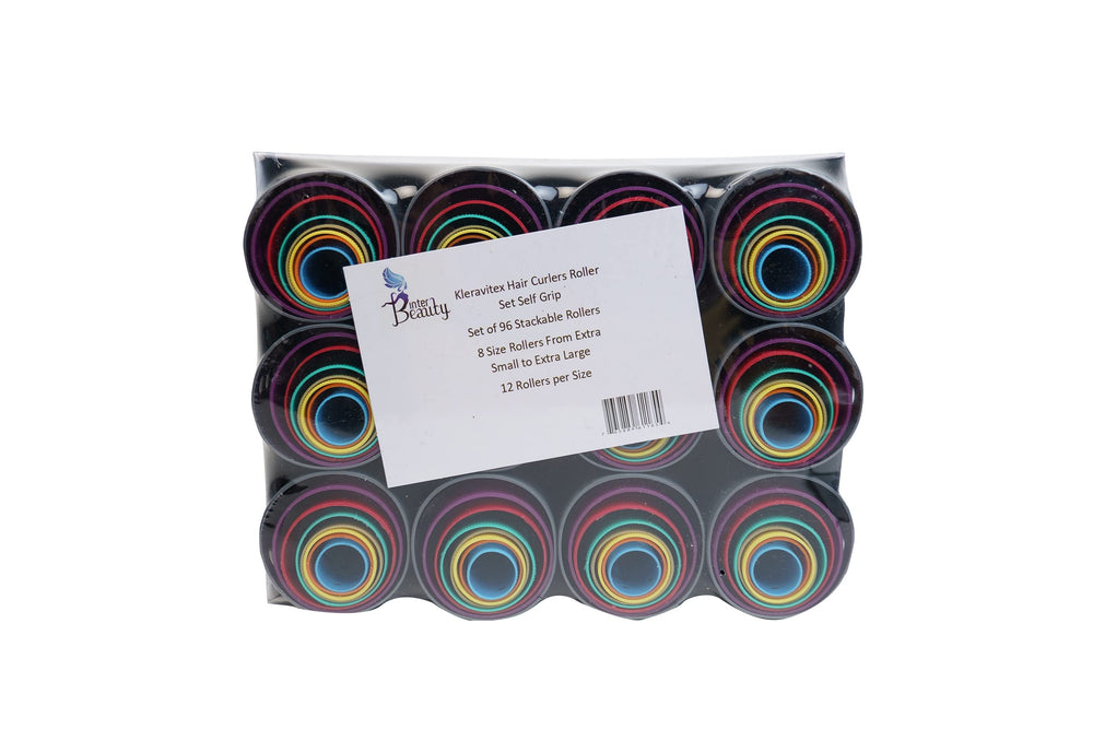 Kleravitex self-grip rollers close-up, smooth surface for gentle hold