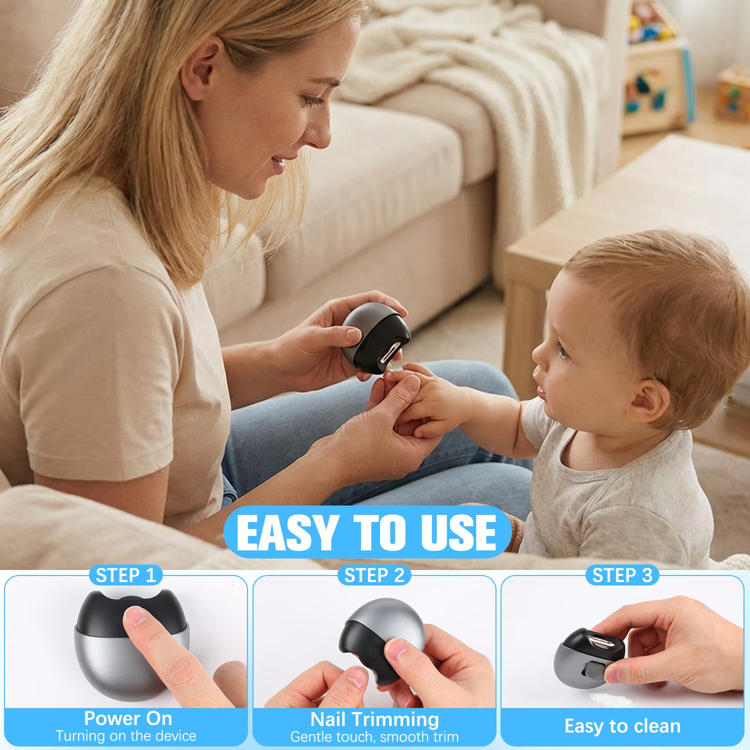 KLIFE magnetic cover nails clippings storage keeps workspace tidy