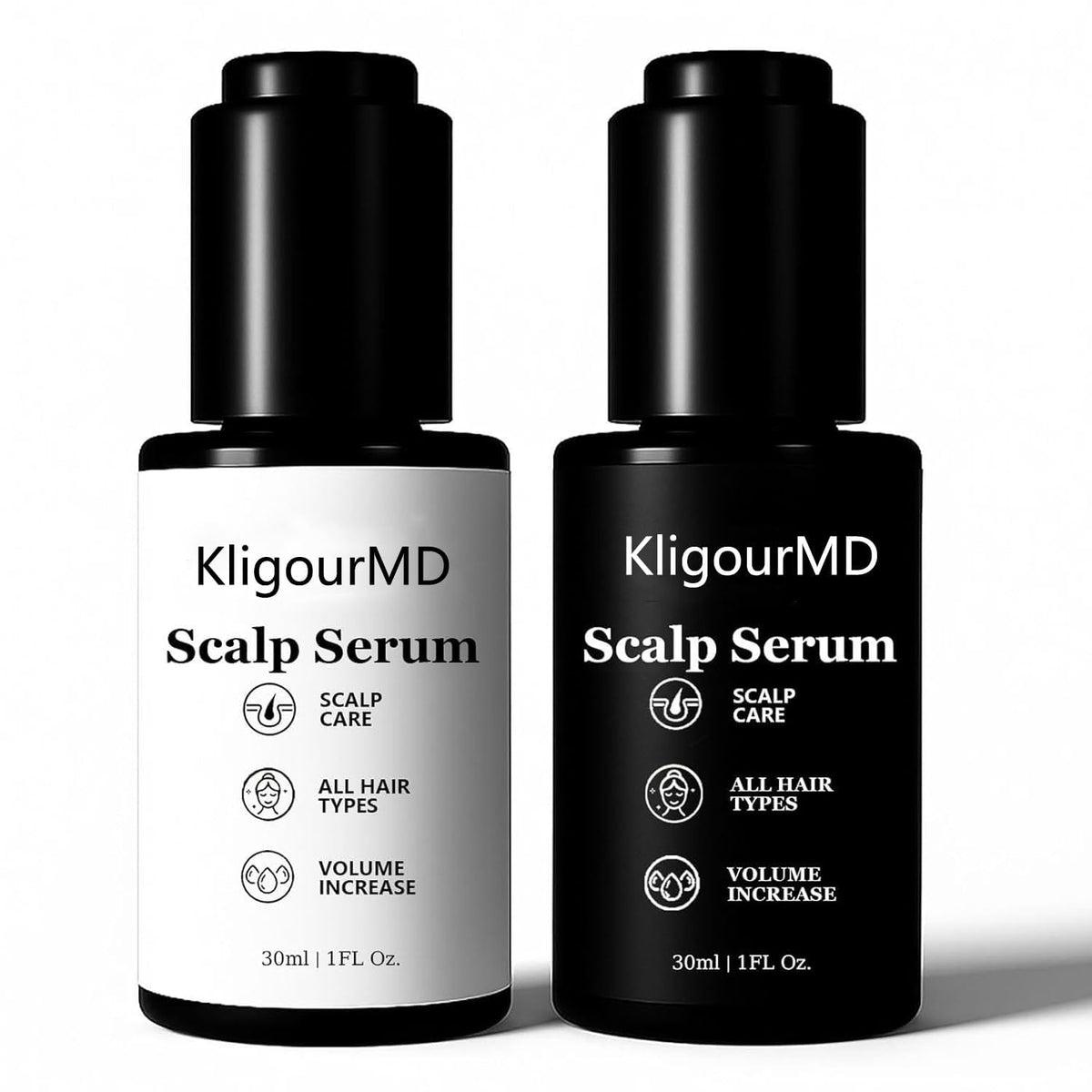 KligourMD Official Hair Serum Bundle packaging—plant-based care for thinning hair.