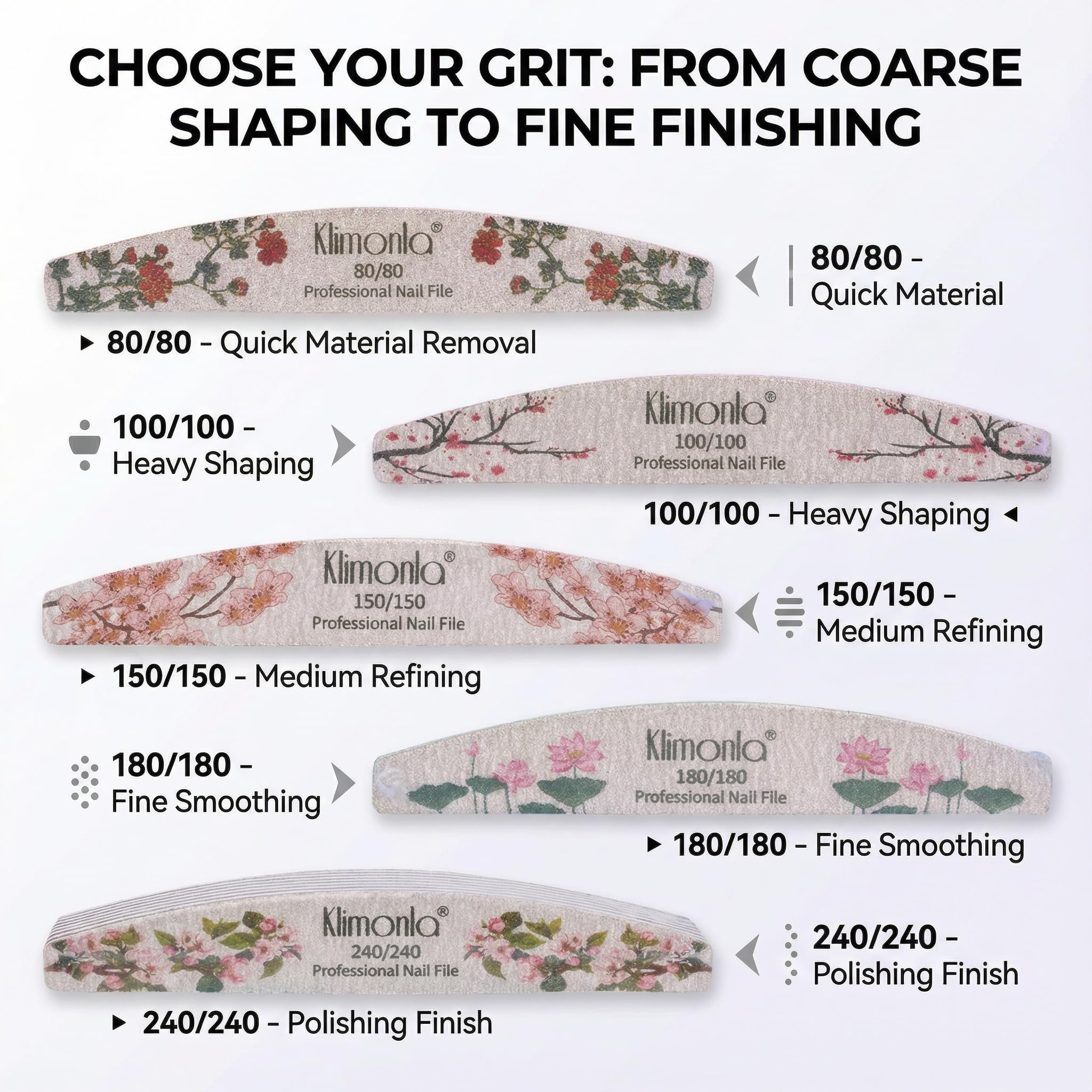 Klimonla natural and acrylic nails compatibility highlight