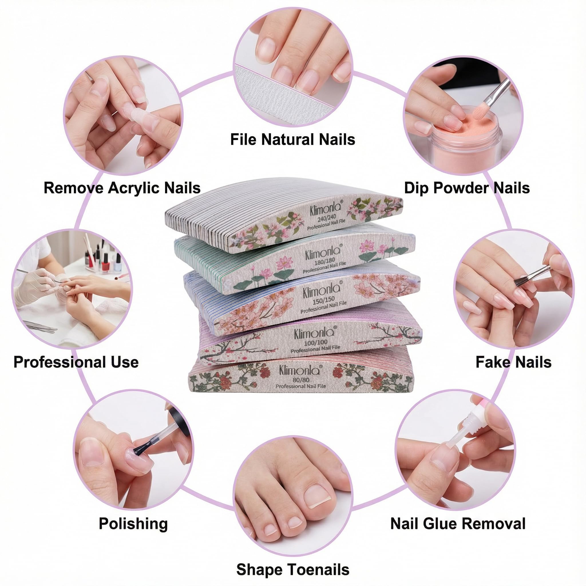Klimonla reusable manicure tools for home and salon use