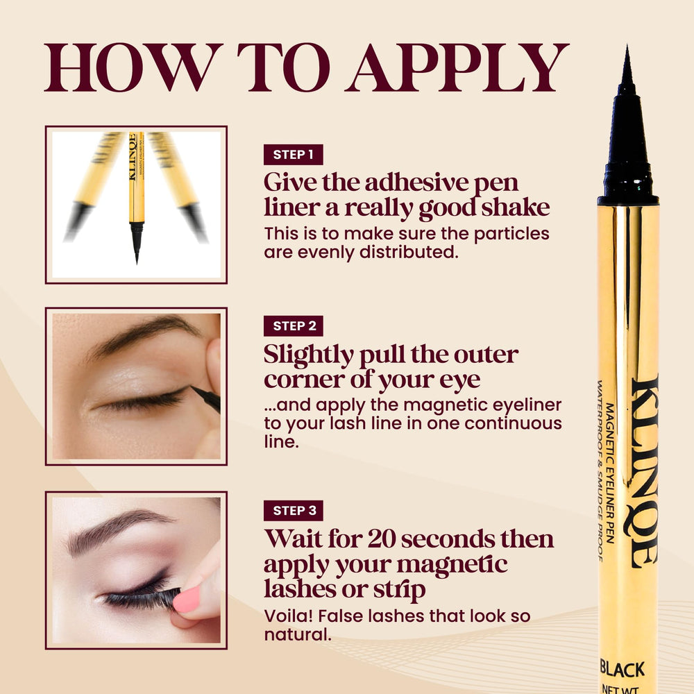 KLINQE Eye Jewelry application option for subtle lash-line embellishments.
