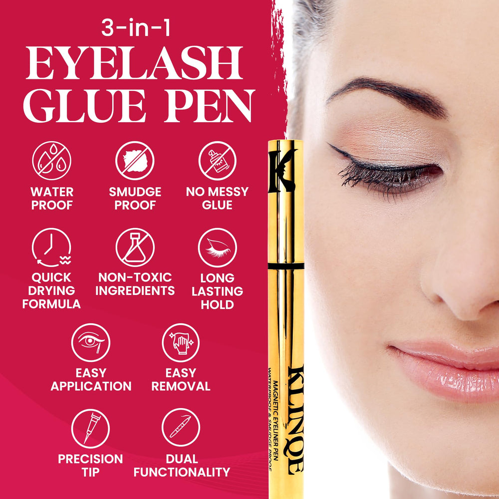 KLINQE Precision Tip ensures clean lines when applying eyeliner and lash glue.