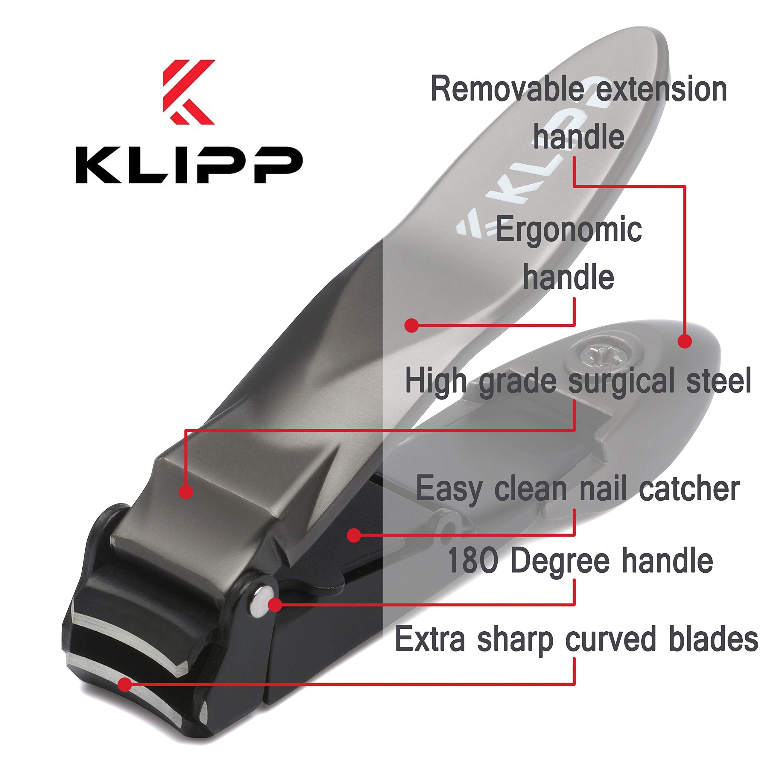 KLIPP ergonomic lever provides easy leverage for precise trims