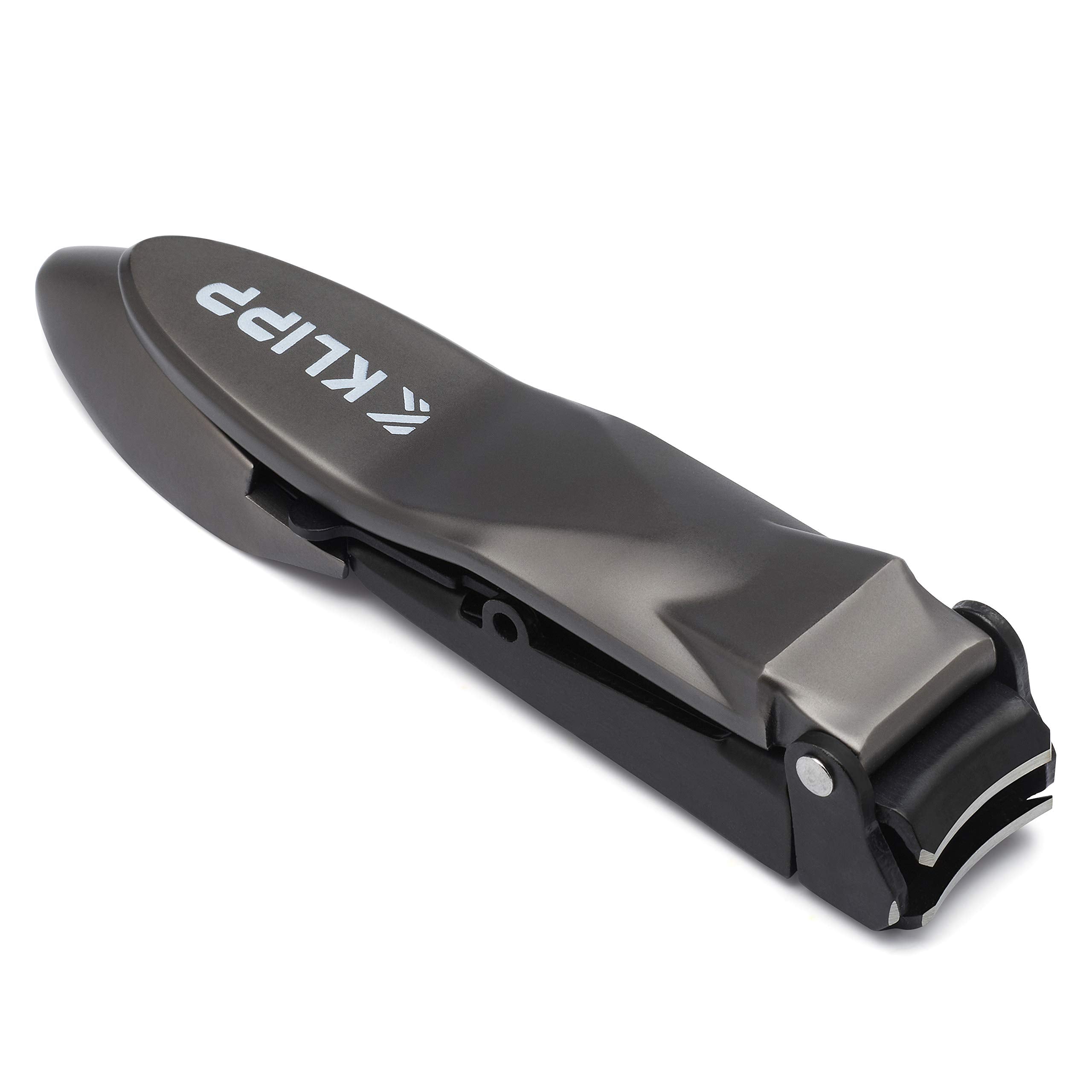 KLIPP matte black finish nail clipper combining rugged style with reliable performance