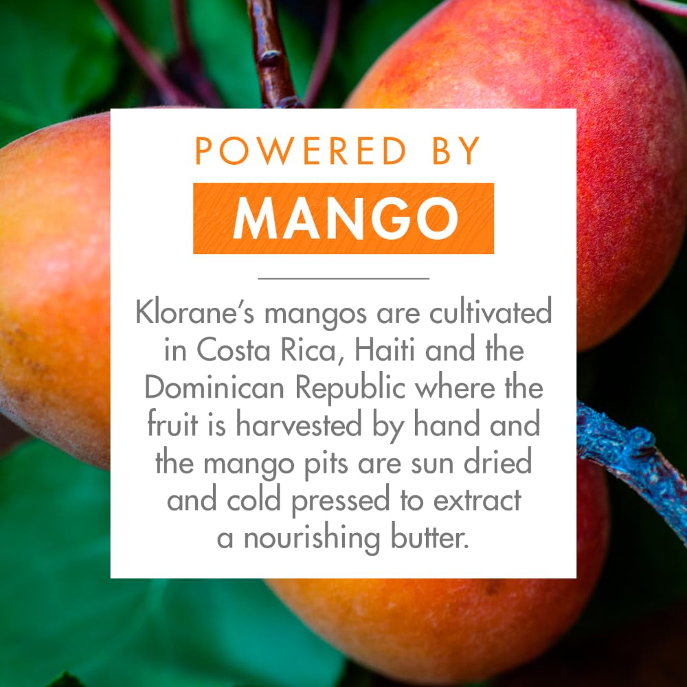 Klorane champú mango, espuma ligera lista para uso diario.