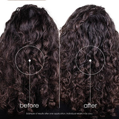 Klorane champú mango, cabello húmedo muestra suavidad y brillo natural.