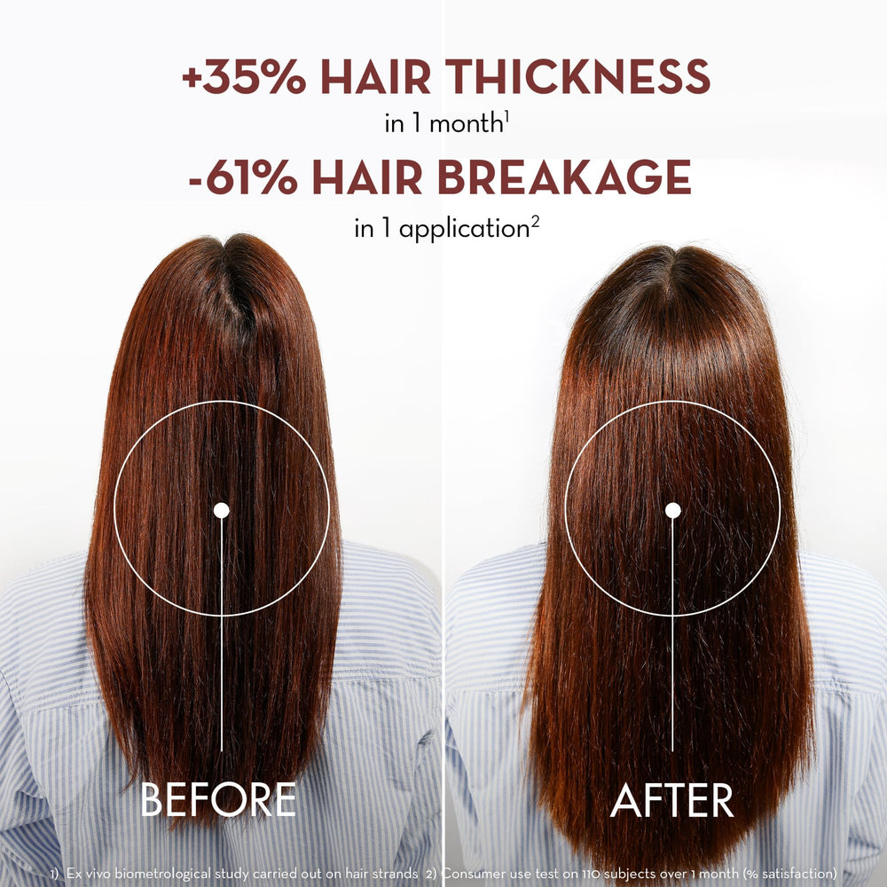 Klorane conditioner ingredients close-up shows quinine and B vitamins for vitality.