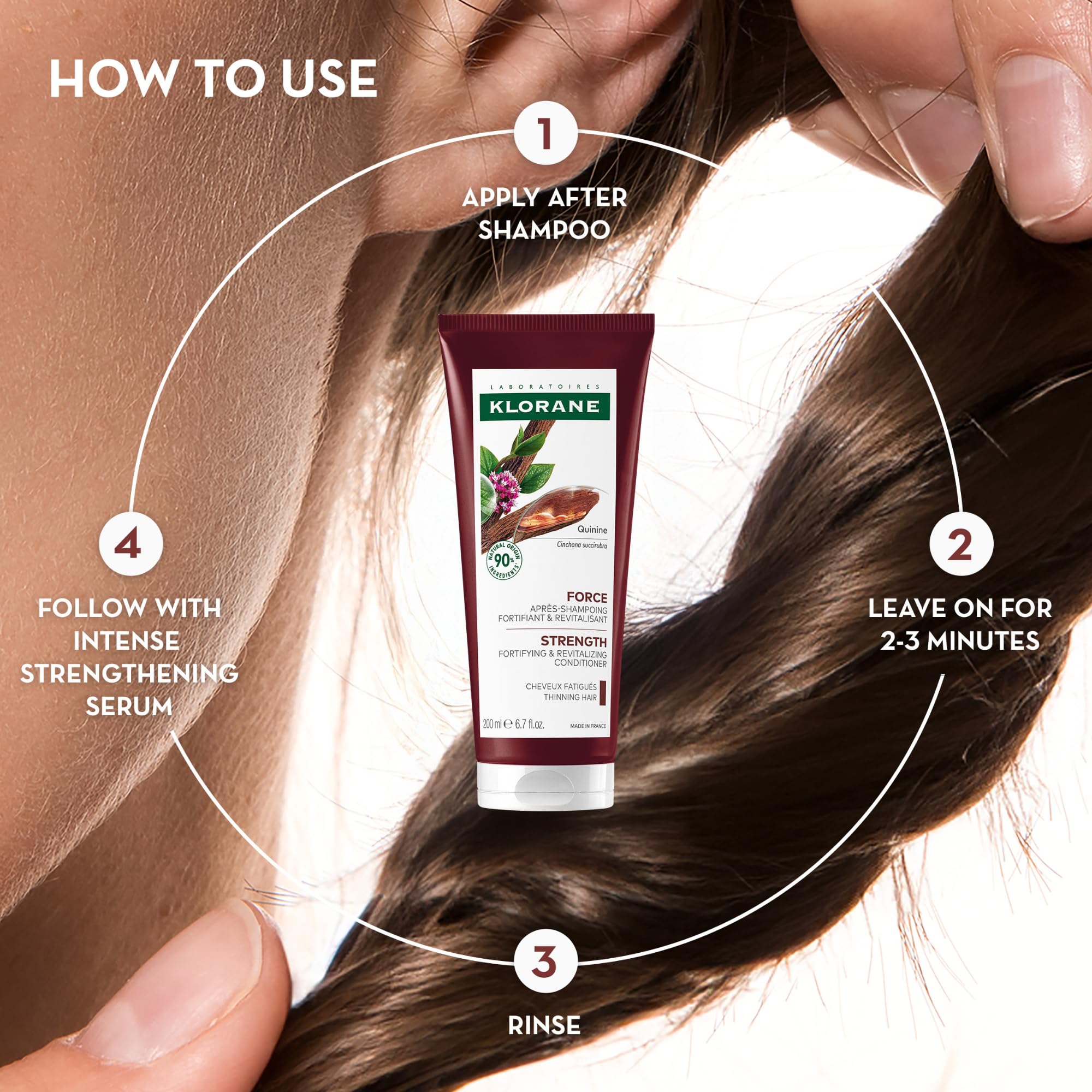 Klorane vegan dermatologist-tested packaging signals safe plant-based care.