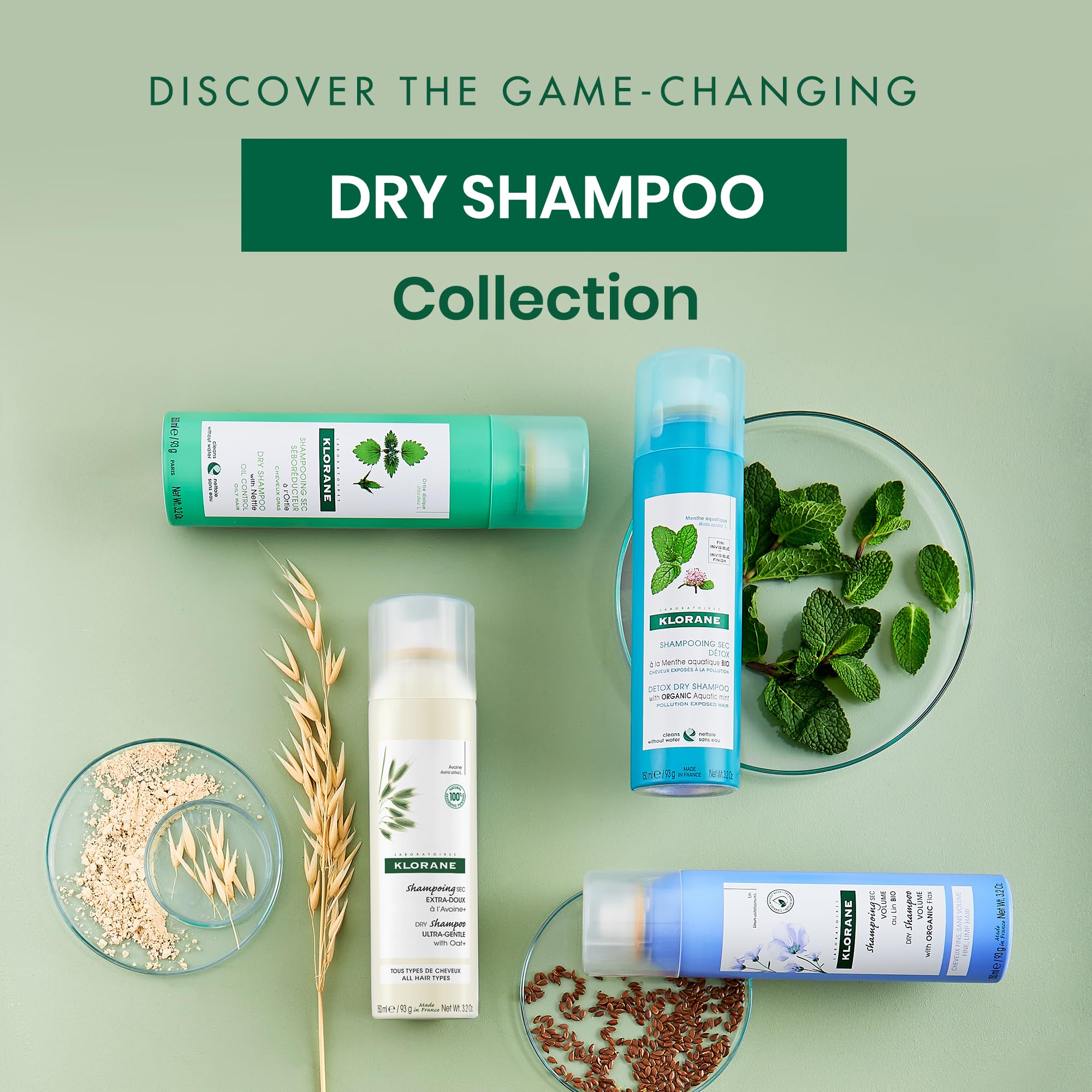 Klorane is vegan and free from parabens and sulfates for clean feel.