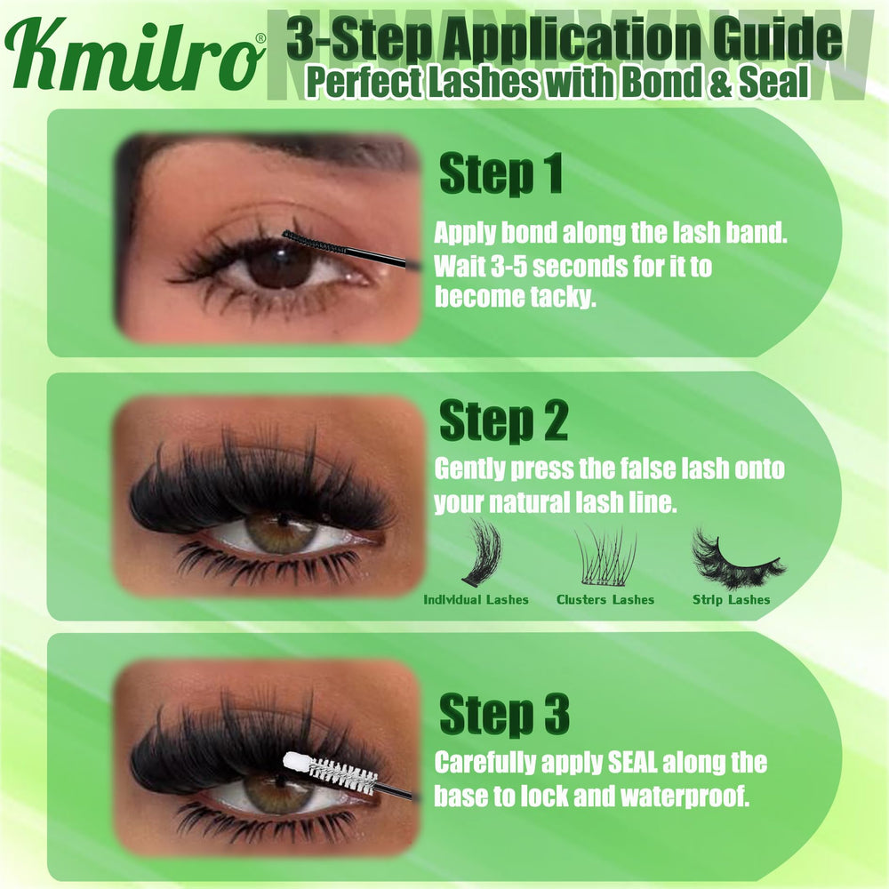 Kmilro lash-kit works for beginners and pros with easy steps.