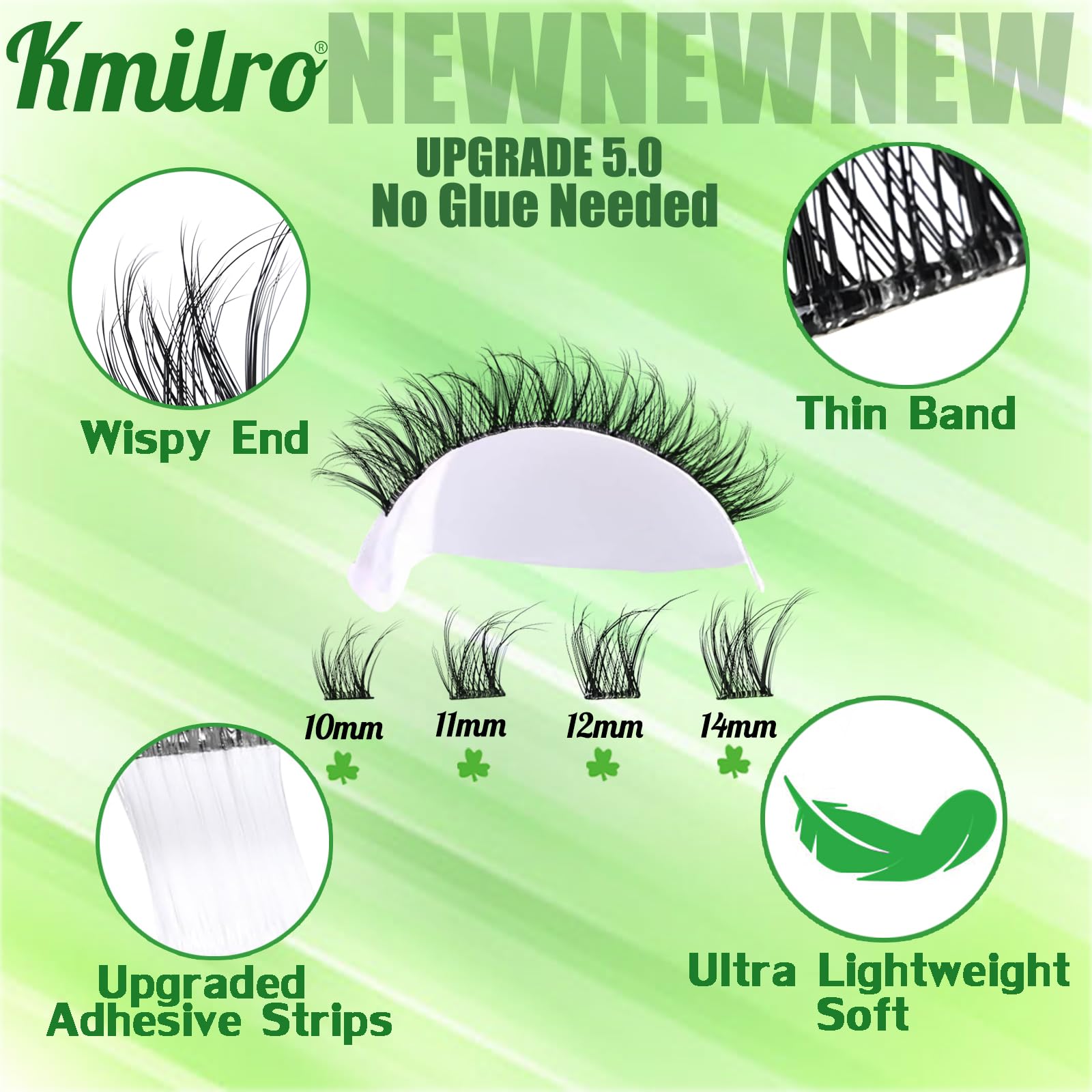 Kmilro included tweezers for precise lash placement