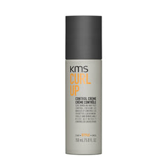 KMS Curlup Control Crème bottle with sleek packaging for defined curls.
