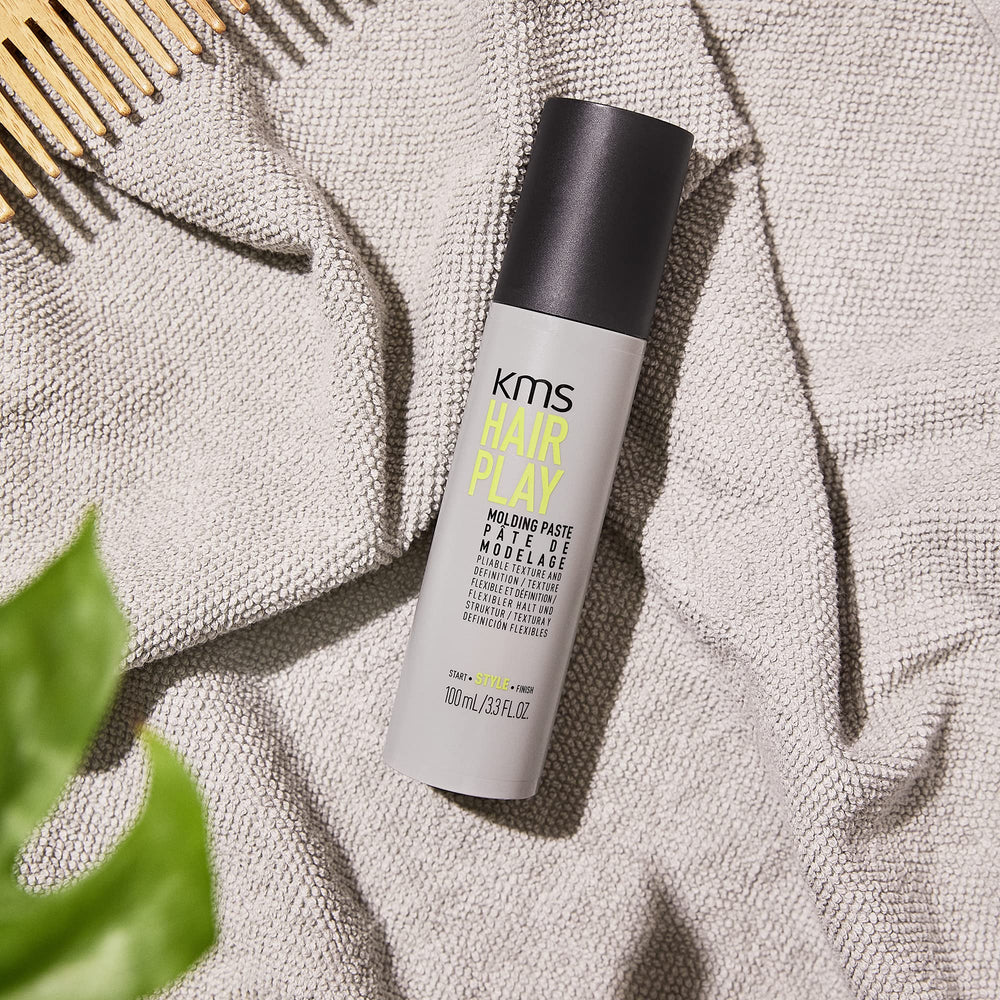 KMS HairPlay Molding Paste dry-hair use for added definition.