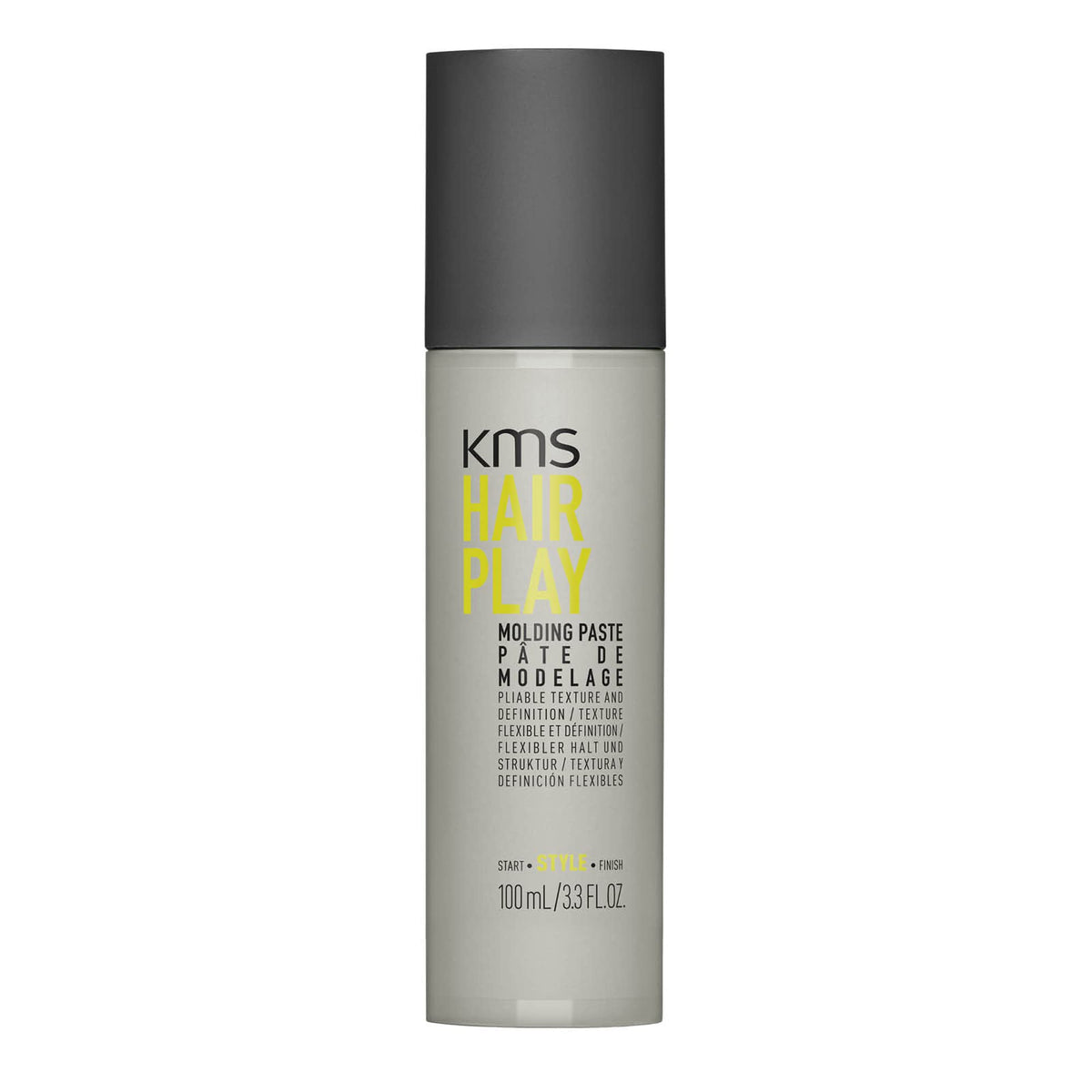 KMS HairPlay Molding Paste texture focus for flexible styling and grip.