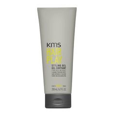 KMS HairPlay Styling Gel bottle view shows sleek packaging and strong hold.