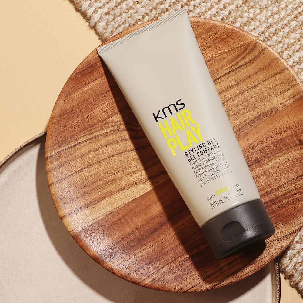 KMS HairPlay Styling Gel long-lasting hold offers reliable texture and shape control.
