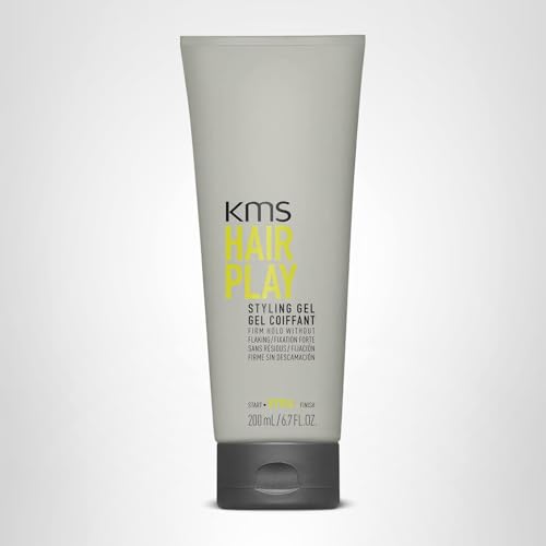KMS HairPlay Styling Gel packaging display highlights brand quality and product visibility.