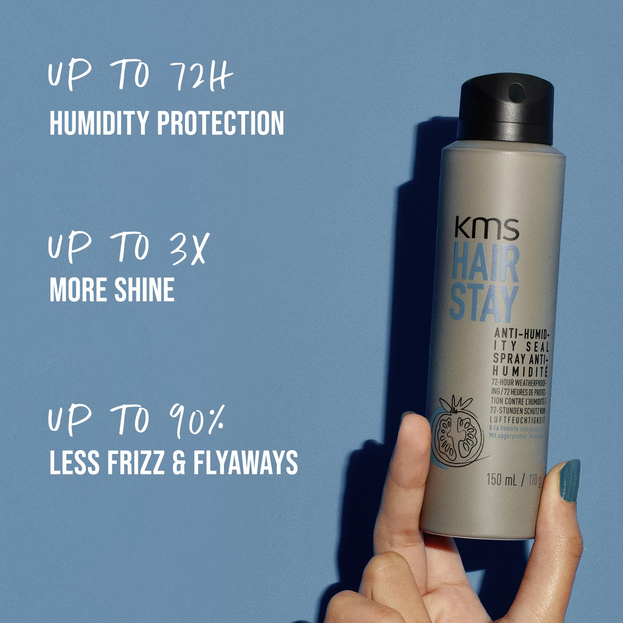 KMS HAIRSTAY anti-humidity seal providing frizz defense