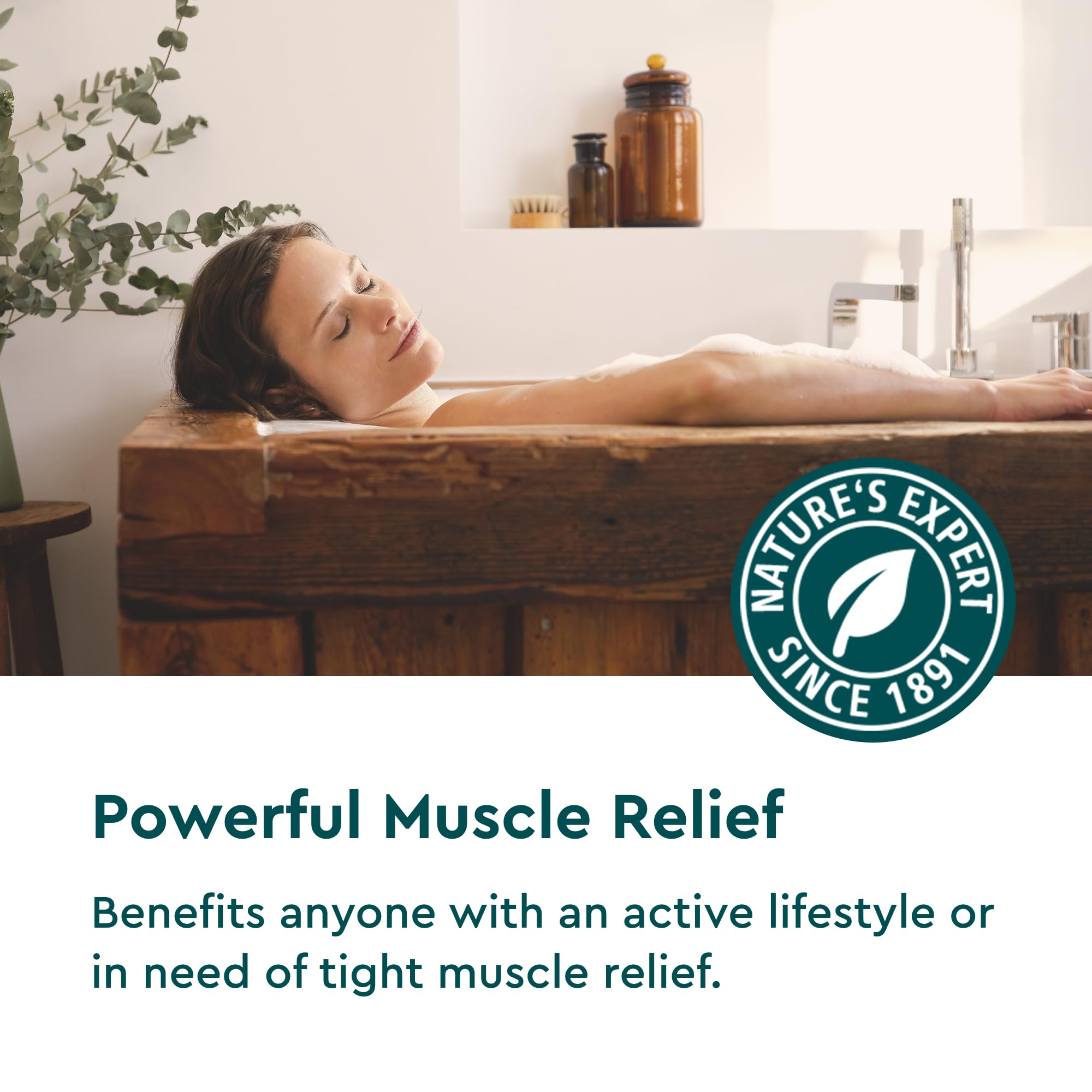 Kneipp Sal de baño Arnica: aroma a romero, pino y cabreuva para relajación.