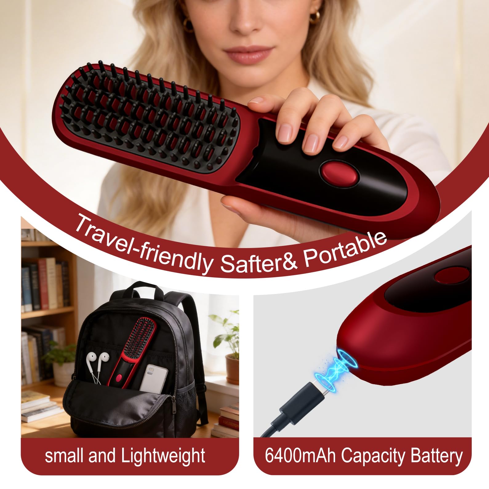 KNISUZ Go Brush Pro 2026 offers three heat levels for different hair types.