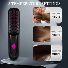KNISUZ Go Brush Pro cordless styling enables freedom from cords while traveling.