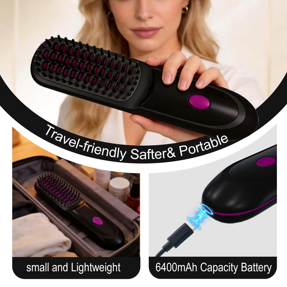 KNISUZ Go Brush Pro fast heat up in seconds for quick routines.
