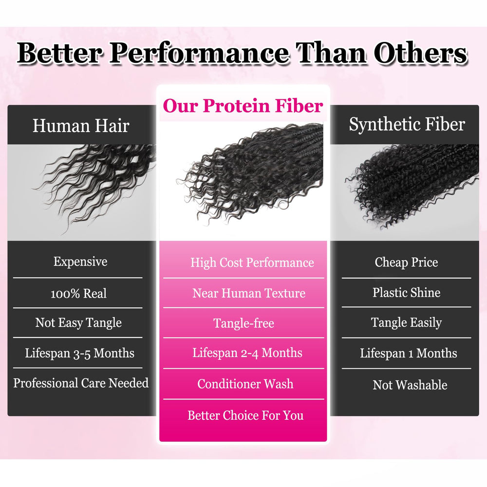 knovotch boho crochet braids 18in lightweight all-day comfort