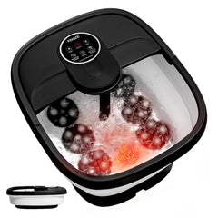 KNQZE collapsible foot spa in compact fold for easy storage and travel