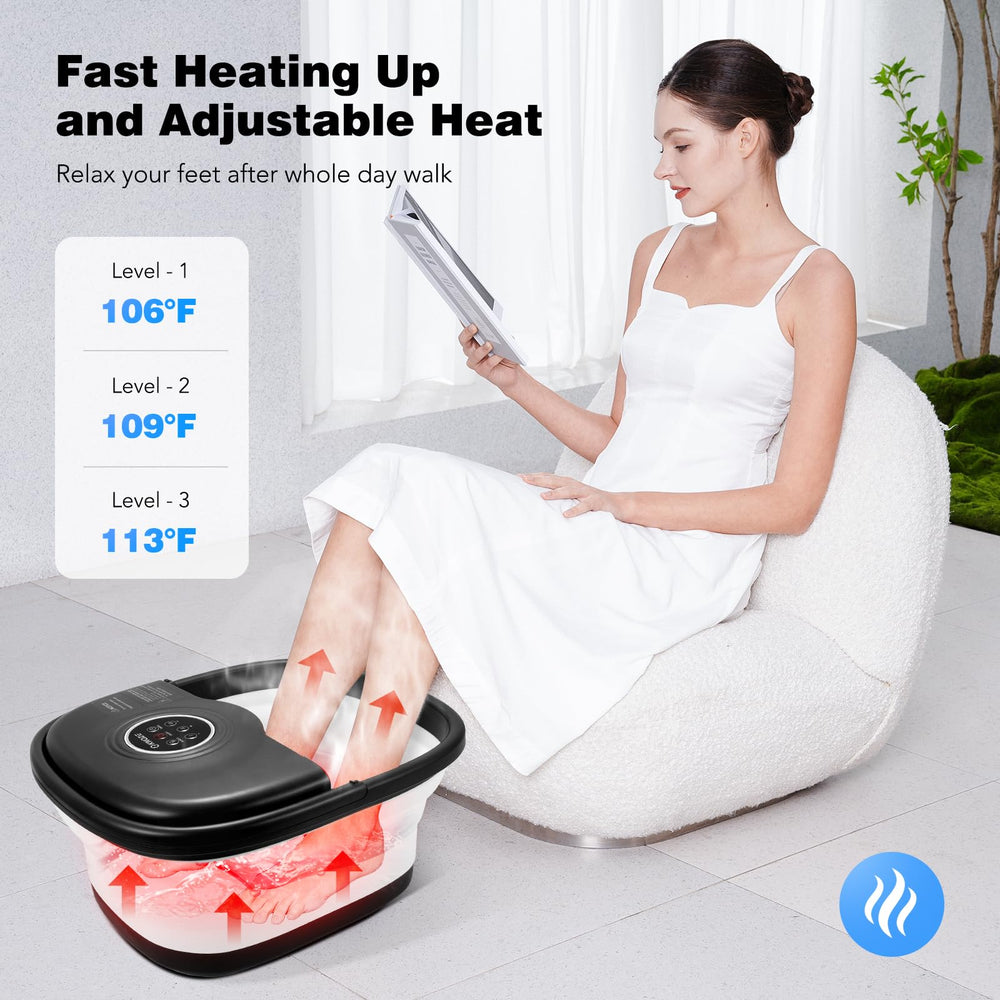 KNQZE Foot Spa Bubbles and Massage deliver soothing immersion and gentle tissue stimulation.