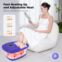 KNQZE foot spa with bubbles and vibration for soothing soaks.