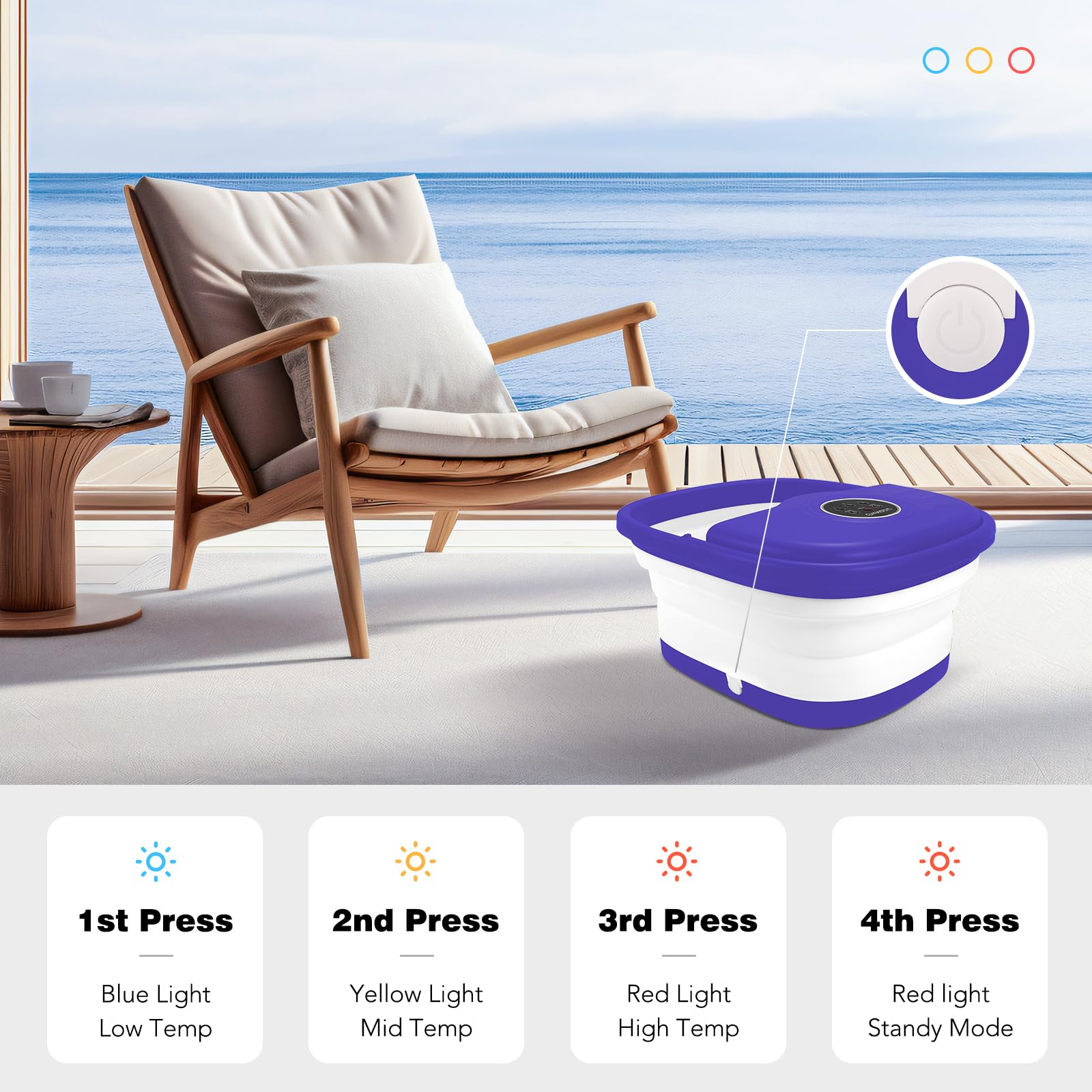 KNQZE collapsible design saves space in small rooms.