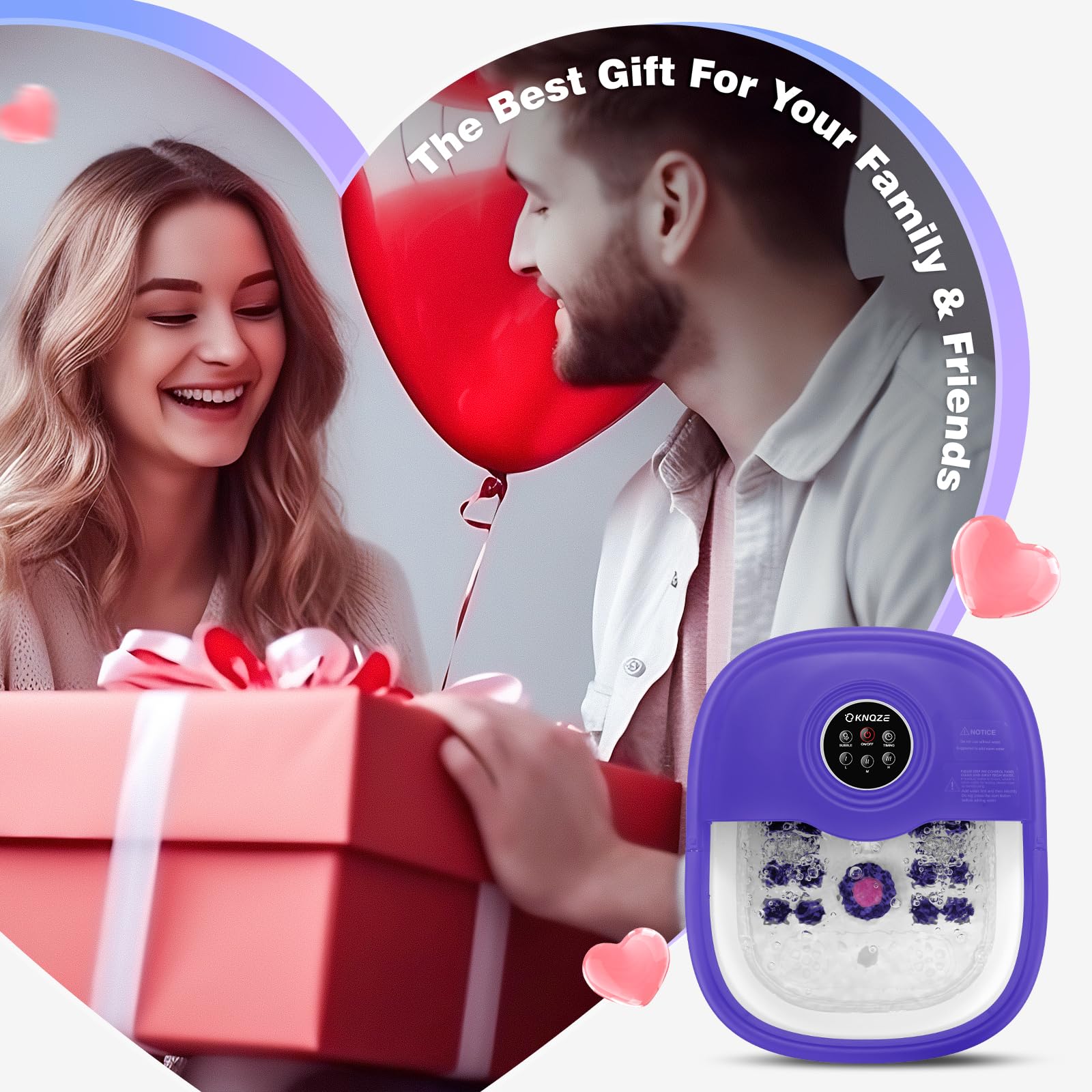 KNQZE foot spa makes a thoughtful gift for spa lovers.